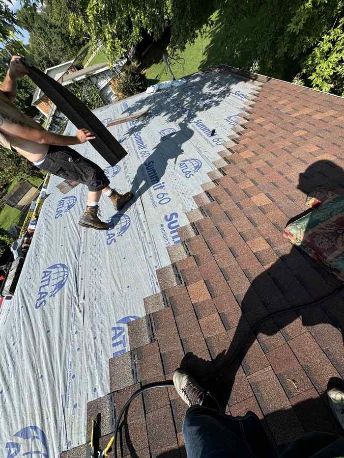 Installing new shingles over synthetic underlayment